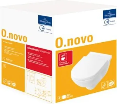 Produktbild von Villeroy & Boch O.novo Combi-Pack 360 x 560mm wandhängend - Weiß Alpin - 5660H101