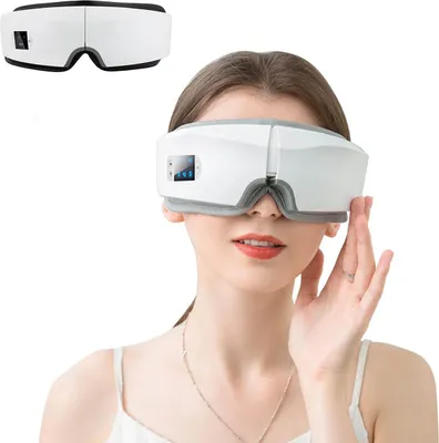 Produktbild von Augenmassagegerät mit Wärme, mit Airbag-Kneten, Heißkompresse mit konstanter Temperatur, Multifrequenz-Vibration und Bluetooth-Musik