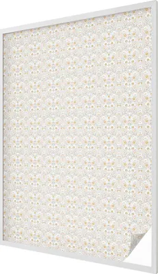 Produktbild von Buntglas Fensterfolie – 146x100 cm – Stained-Glass Design – blickdichte dekorative Sichtschutzfolie – selbstklebend, UV-Schutz – Blumensymmetrie