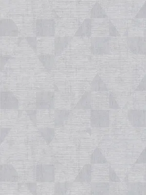 Produktbild von Melierte Tapete mit Retro Muster & Metallic Glanz – Grau