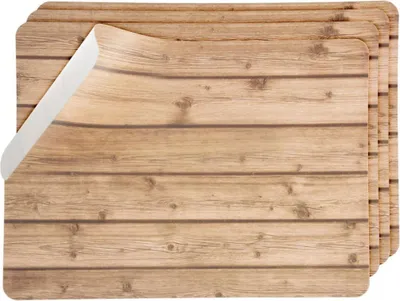 Image de Orion | Dessous de table - 43x30 Cm - 4 pieces - aspect bois - TischSchutz