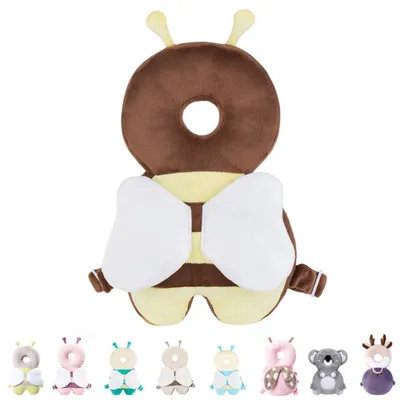 Produktbild von Kleinkind Baby Schutz Rucksack tragen, Kopfschutz Pad Sicherheitskissen für Krabbeln und Gehen, geeignet für 0,5-3 Jahre Kleinkind D