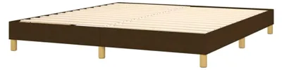 Produktbild von Boxspringbett mit Matratze Dunkelbraun 160x200 cm Stoff Polsterbett