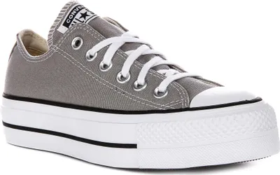 Obrázok produktu pre Converse CT AS Lift Oxford Low Platform Damen Textil Trainer in Grau - 7 UK - 40 EU - 9 US / Grey