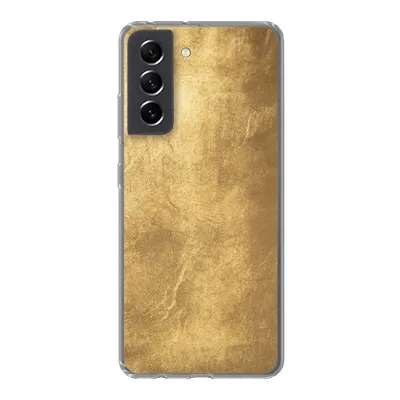 Produktbild von MuchoWow® Handyhülle Schutzhülle Hülle für Samsung Galaxy S21 FE Licht fällt auf eine goldene Wand Silikon Softcase Handy Hülle - Mobiltelefonhülle