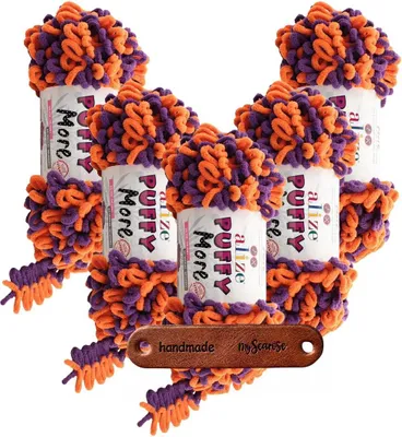 Produktbild von 5 x ALIZE Puffy More 6550 mit Label