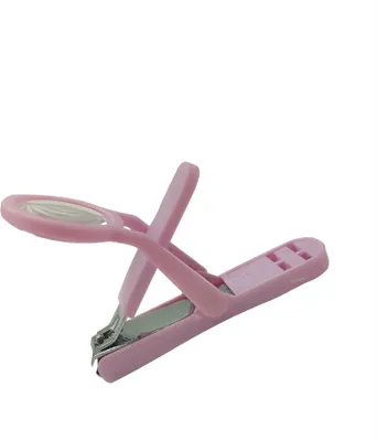 Produktbild von INF Nagelknipser mit Lupe für Senioren - Präzises Schneiden, Sicher Rosa