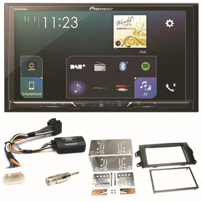 Produktbild von Pioneer SPH-DA230DAB CarPlay Android Auto Einbauset für Suzuki SX4 Fiat Sedici