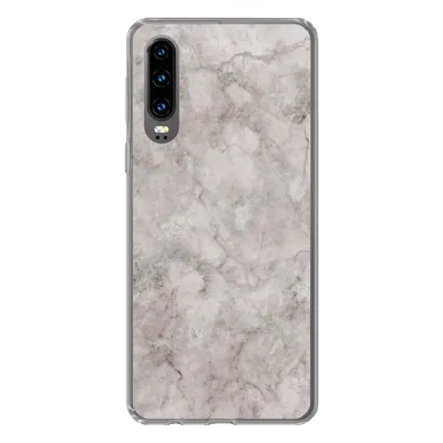 Produktbild von MuchoWow® Handyhülle Schutzhülle Hülle für Huawei P30 Marmor - Muster - Chic Silikon Softcase Handy Hülle - Kartenbesitzer
