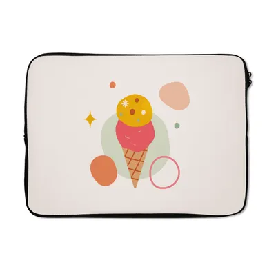 Produktbild von MuchoWow® Laptop Hülle 14 ZollEiscreme - Sommer - Farben Laptoptasche - Laptoptasche - Stoßsicher - Schutzhaube