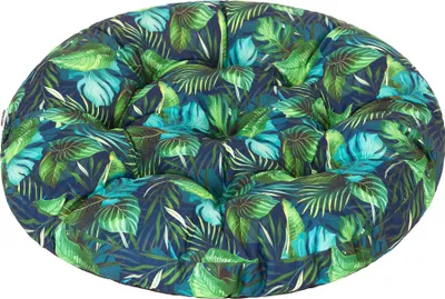 Produktbild von PillowPrim Schaukelkissen Kissen für Hängeschaukel von typ Storchennest, Schaukelauflagen Schaukel Hängeschaukel Hängenest  Blaues bläter 65x65 cm