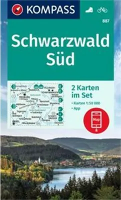 Produktbild von KOMPASS Wanderkarten-Set 887 Schwarzwald Süd (2 Karten) 1:50.000