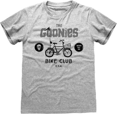 Obrázek produktu pro Goonies - "Bike Club" tričko pánské/dámské uni HE471 (S) (šedé skvrnité)
