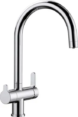 Produktbild von BLANCO TRIMA, Messing galvanisch, chrom, Hochdruck, Standard, Chrom, Messing, Hebelgriffe, Doppel, Typ J