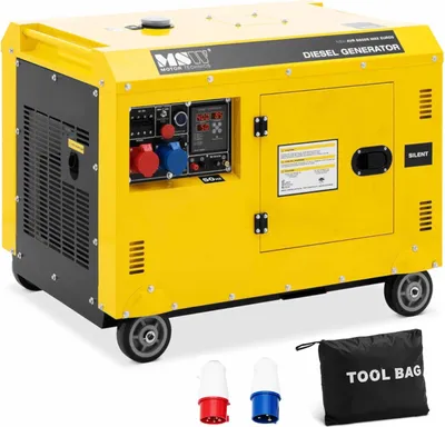 Zdjęcie produktu dla Expondo MSW Agregat prądotwórczy dieslowski – 7220 / 8500 W – 30 l – 230/400 V – mobilny – AVR – Euro 5
