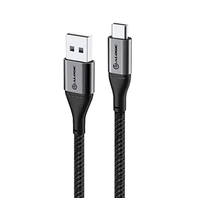 Produktbild von ALOGIC ULCA21.5-SGR, 1,5 m, USB A, USB C, USB 2.0, 0,48 Gbit/s, Grau