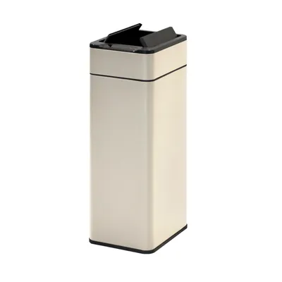 Produktbild von SVITA SE40L Sensormülleimer Abfalleimer Kücheneimer Automatik Mülleimer rechteckig mit Bewegungssensor Stahl 40l freistehend automatisch Taupe