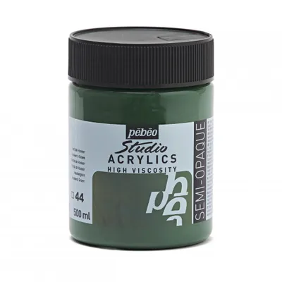 Obrázek produktu pro Pebeo Studio Akrylové barvy 500 ml, 44 Hooker's Green