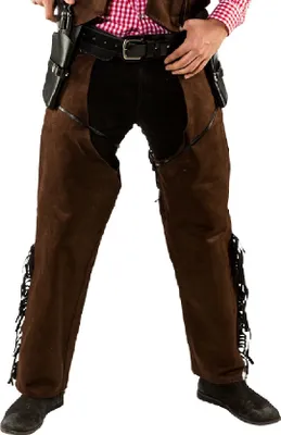 Produktbild von O7352-48-50 braun Herren Cowboy Chaps WildKunstleder Gr.48-50