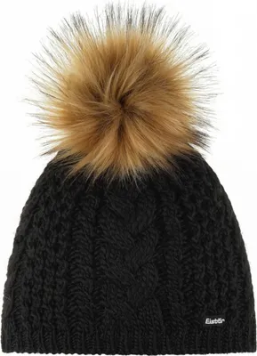 Produktbild von Eisbär Afra Lux Mütze für Damen mit Bommel, Farbe:Schwarz