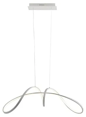 Productafbeelding van INTRECCIO - LED-pendelarmatuur, 40W, 3000K, matwit, IP20, modern design - Rossini Group - Decoratieve binnenverlichting