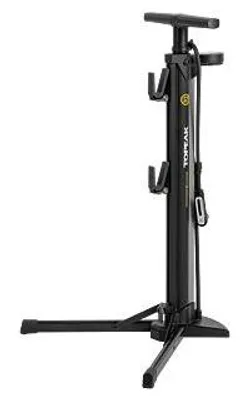 Immagine prodotto di Pompa Topeak Transformer eUP 2Stage da officina con supporto per biciclette fino a 30 kg, nera TTF-EUP-2STG