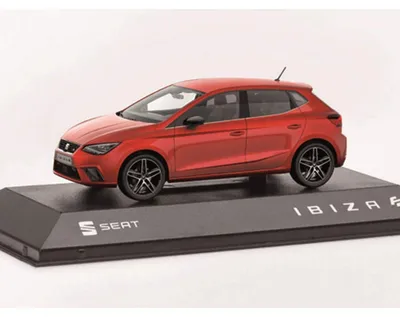 Zdjęcie produktu dla Model samochodu Seat Ibiza FR, numer katalogowy 6H1099300HAQ, skala 1:43, oryginalna miniatura, kolor czerwony