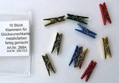 Obrázek produktu pro Klammern f. Glueckwunschkarten