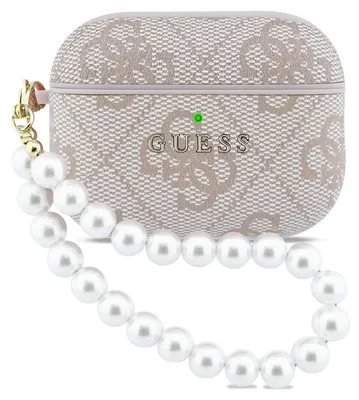 Obrázok produktu pre Guess púzdro 4G Pearl Strap pre AirPods Pro 3 ružové (GUAP3P4E4PSP)