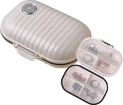Zdjęcie produktu dla Pudełko na tabletki na 7 dni, przegródki, pudełko na leki, organizer przenośny mini odłączany do podróży i codziennego użytku (duży)