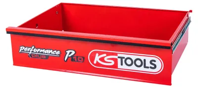 Image de Tiroir avec logo et glissière à billes pour servante d'atelier P10, 568x398x145 mm