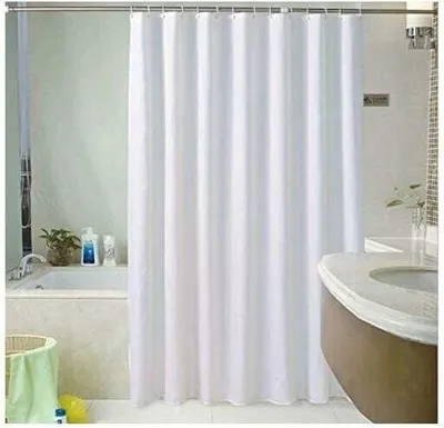 Produktbild von Unifarbener Duschvorhang -Höhe 180 x 220 Weiß cm - Extralang