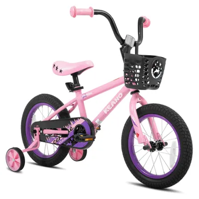 Immagine prodotto di Bicicletta per bambini - 14/16 pollici, con rotelle e cestino