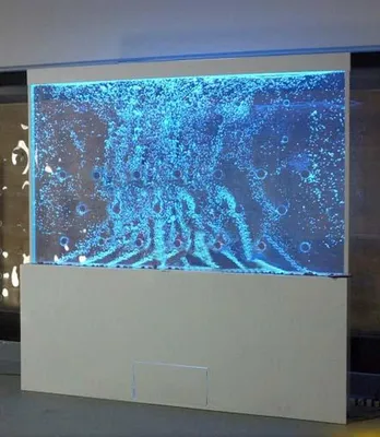 Produktbild von Moderne Trennwand Wasser Wände LED Wasserwand Beleuchtete Wand Säulen 240x150cm