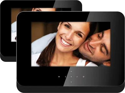 Produktbild von Odys TWIN Monitorset mit DVD-Player, 2x 17,78 cm (7 Zoll) Display, CD-R/RW Wiedergabe, MP3-Wiedergabe, USB