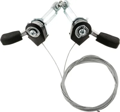 Productafbeelding van Aluminiumen remhendel met duimbediening en remkabels, accessoires voor mountainbikes