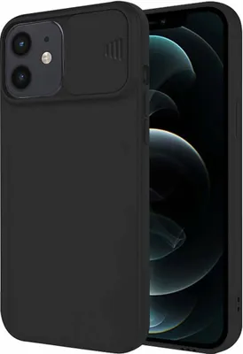 Immagine prodotto di cofi1453® protezione a 360 gradi CamShield silicone cover custodia sottile per telefono cellulare con fotocamera protezione fotocamera cover per iPhone 11 Pro Max nero