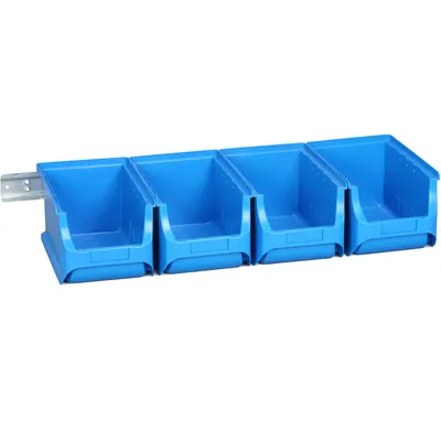 Produktbild von allit Sichtlagerkasten-Set ProfiPlus 3/5, blau