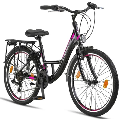 Obrázok produktu pre Chillaxx Bike Strada Premium City Bike 24, 26, 28 palcov - bicykel pre dievčatá, chlapcov, mužov a ženy - 21 rýchlostí - holandský mestský bicykel