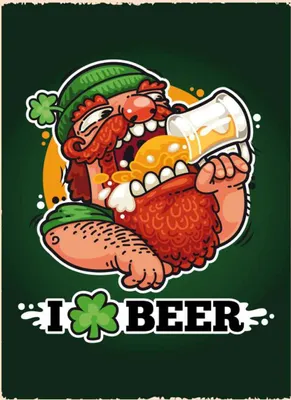 Produktbild von vianmo Holzschild 40x30 cm Alkohol i love Beer Bier Essen Trinken