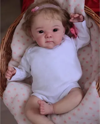 Immagine prodotto di bambola reborn Bettie, alta 45 cm, fatta a mano con pelle 3D, vene visibili, realistica, morbida, regalo per bambini