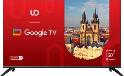 Zdjęcie produktu dla Telewizor UD 50 cali 4k Ultra HD Google Smart TV czarny