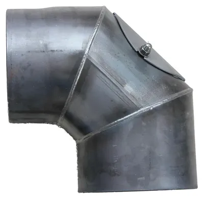 Immagine prodotto di Tubo di scarico in acciaio con curva a 90°, diametro 180 mm