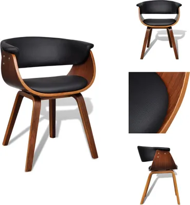 Immagine prodotto di vidaXL Sedia da pranzo in legno curvato e Pelle finta - Sedie da pranzo