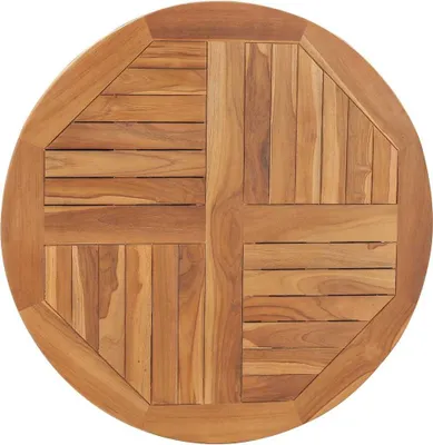 Produktbild von vidaXL Tischplatte Massivholz Teak Rund 2,5 cm 80 cm