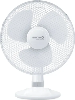 Zdjęcie produktu dla Sencor SFE 3027WH, Wentylator domowy z łopatkami, Biały, Stół, 50 dB, 30 cm, 90°