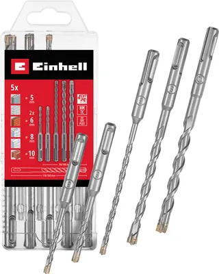 Obrázok produktu pre Sada vrtákov EINHELL SDS-Plus, 265505, 5–10 mm, 5-dielna