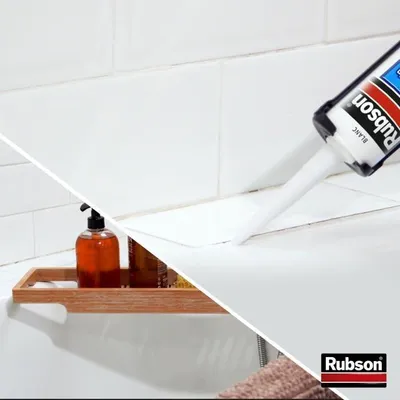 Obrázek produktu pro Silikonový tmel, proti plísním, sanitární, bílý