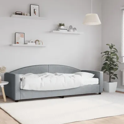 Immagine prodotto di Maison Exclusive - Divano letto con materasso grigio chiaro 80x200 cm in tessuto
