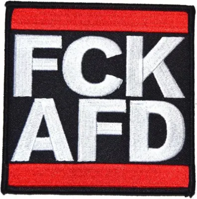 Zdjęcie produktu dla Nalepka/Naszywka "FCK AFD"
